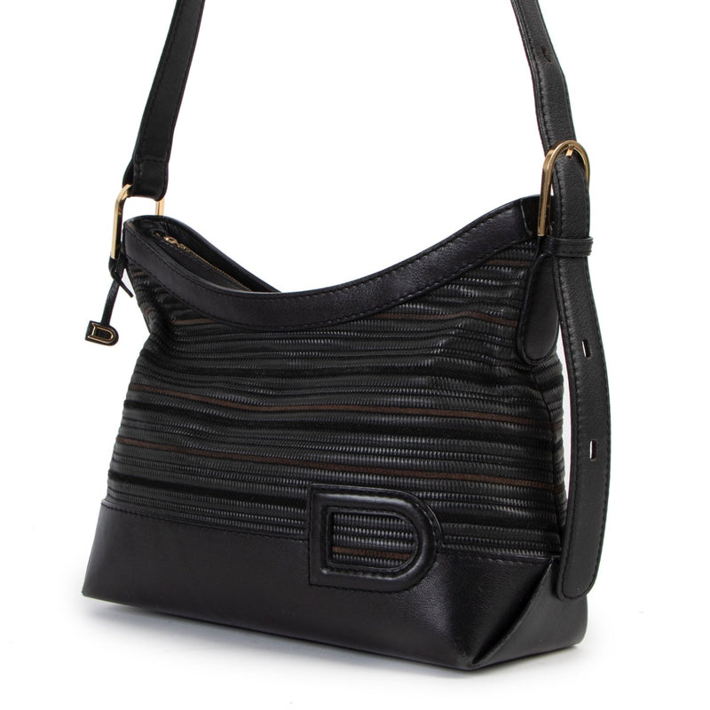 Buy an authentic second hand Delvaux Brown/ Black Toile De Cuir Crossbody in very good condition at Labellov.
