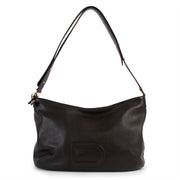 Buy an authentic second hand Delvaux Brown Le Louise Besace Polo Shoulder Bag in very good condition at Labellov