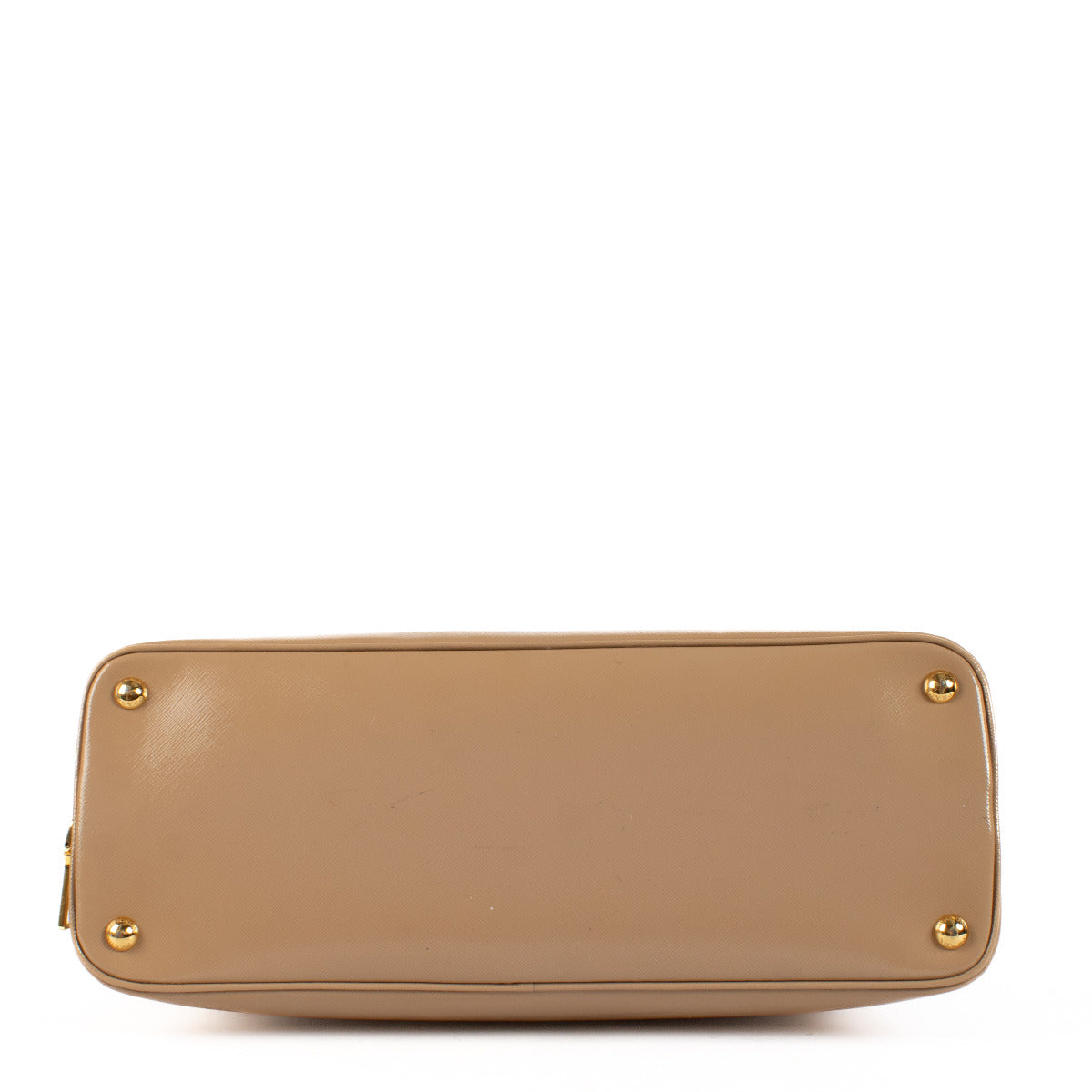Prada Nude Roze Vernis Leren Handtas