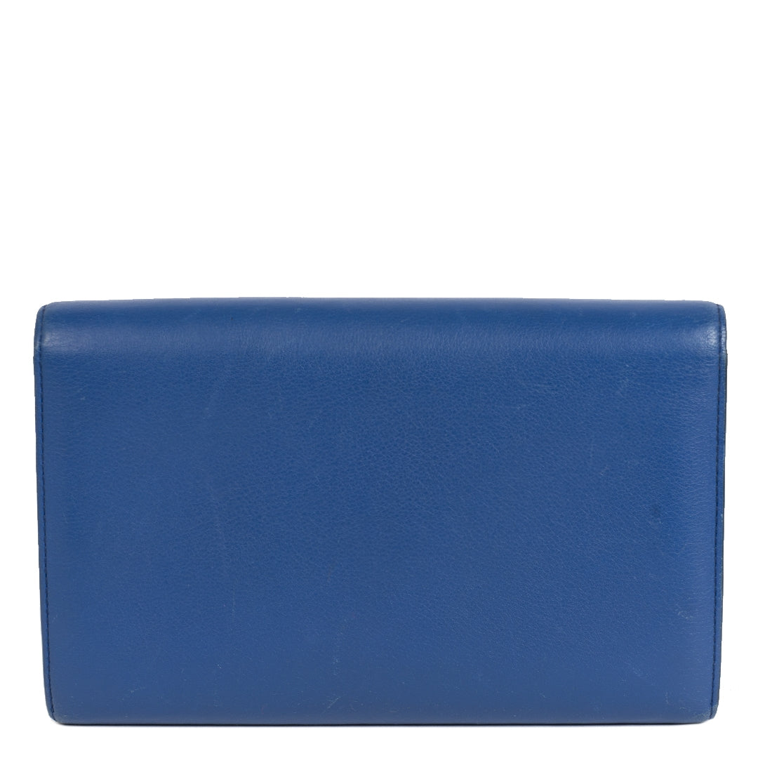 We buy and sell your authentic Delvaux Royal Blue Mutin Wallet for the best price