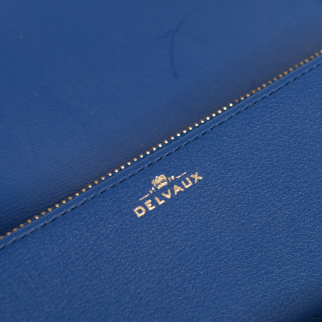 Koop en verkoop authentieke Delvaux Royal Blue Mutin Wallet aan de beste prijs bij Labellov tweedehands