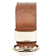 Authentieke Tweedehands Gucci Brown Leather Belt juiste prijs veilig online shoppen luxe merken webshop winkelen Antwerpen België mode fashion
