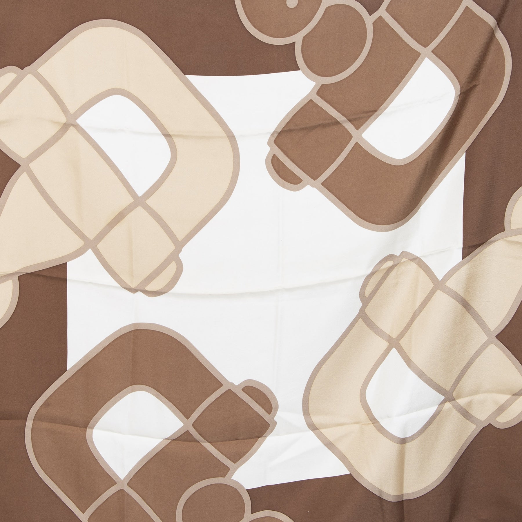 Authentieke Tweedehands Gucci Nude Silk Scarf juiste prijs veilig online shoppen luxe merken webshop winkelen Antwerpen België mode fashion