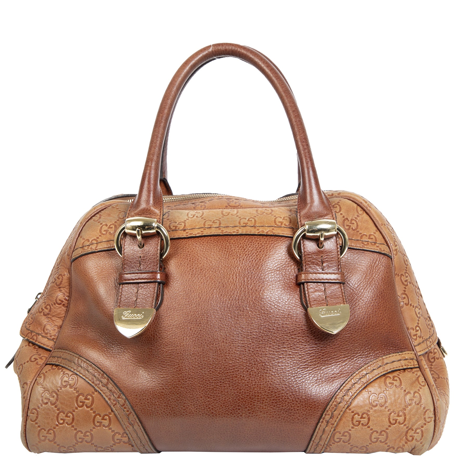 Authentieke Tweedehands Gucci Boston Dome Signoria Bag juiste prijs veilig online shoppen luxe merken webshop winkelen Antwerpen België mode fashion