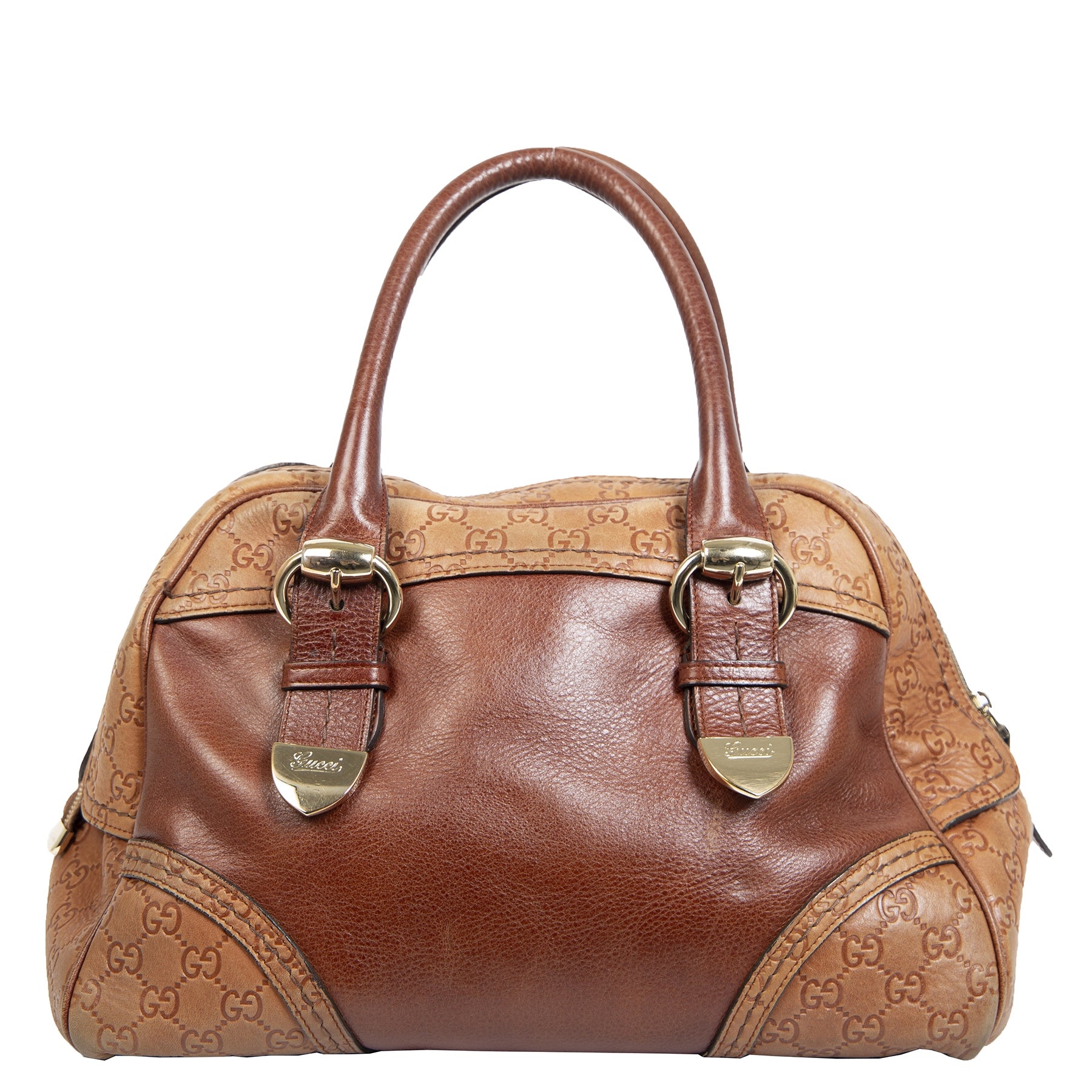 Authentieke Tweedehands Gucci Boston Dome Signoria Bag juiste prijs veilig online shoppen luxe merken webshop winkelen Antwerpen België mode fashion