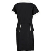 Shop high end luxury designer second hand Chanel Vintage Black White Dress at Labellov.