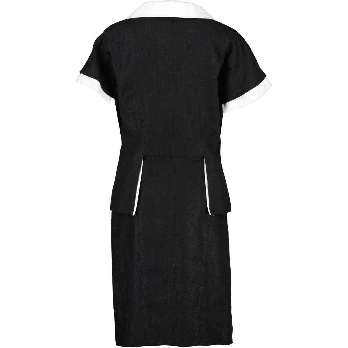 Shop high end luxury designer second hand Chanel Vintage Black White Dress at Labellov.