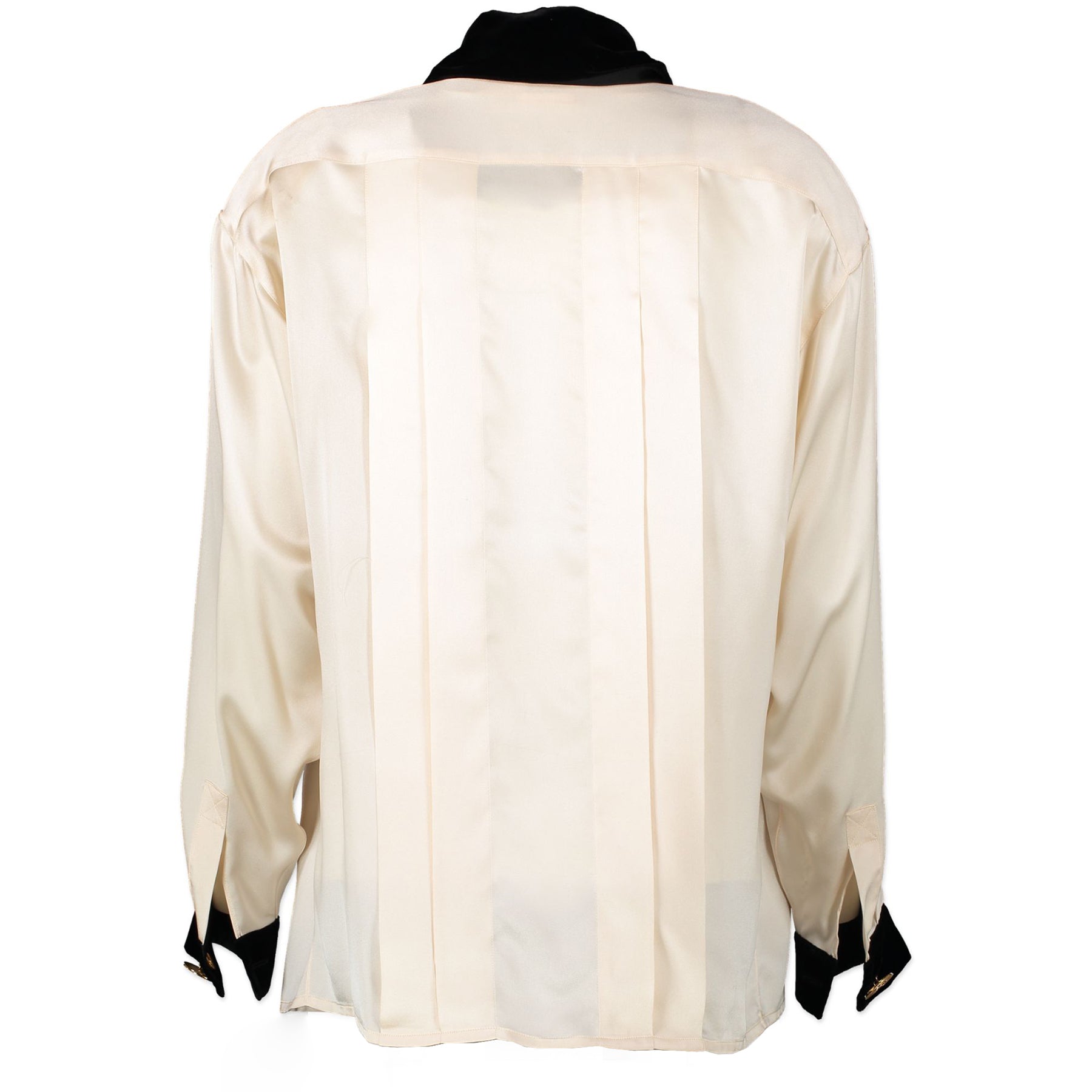 Chanel Silk and Velvet Blouse