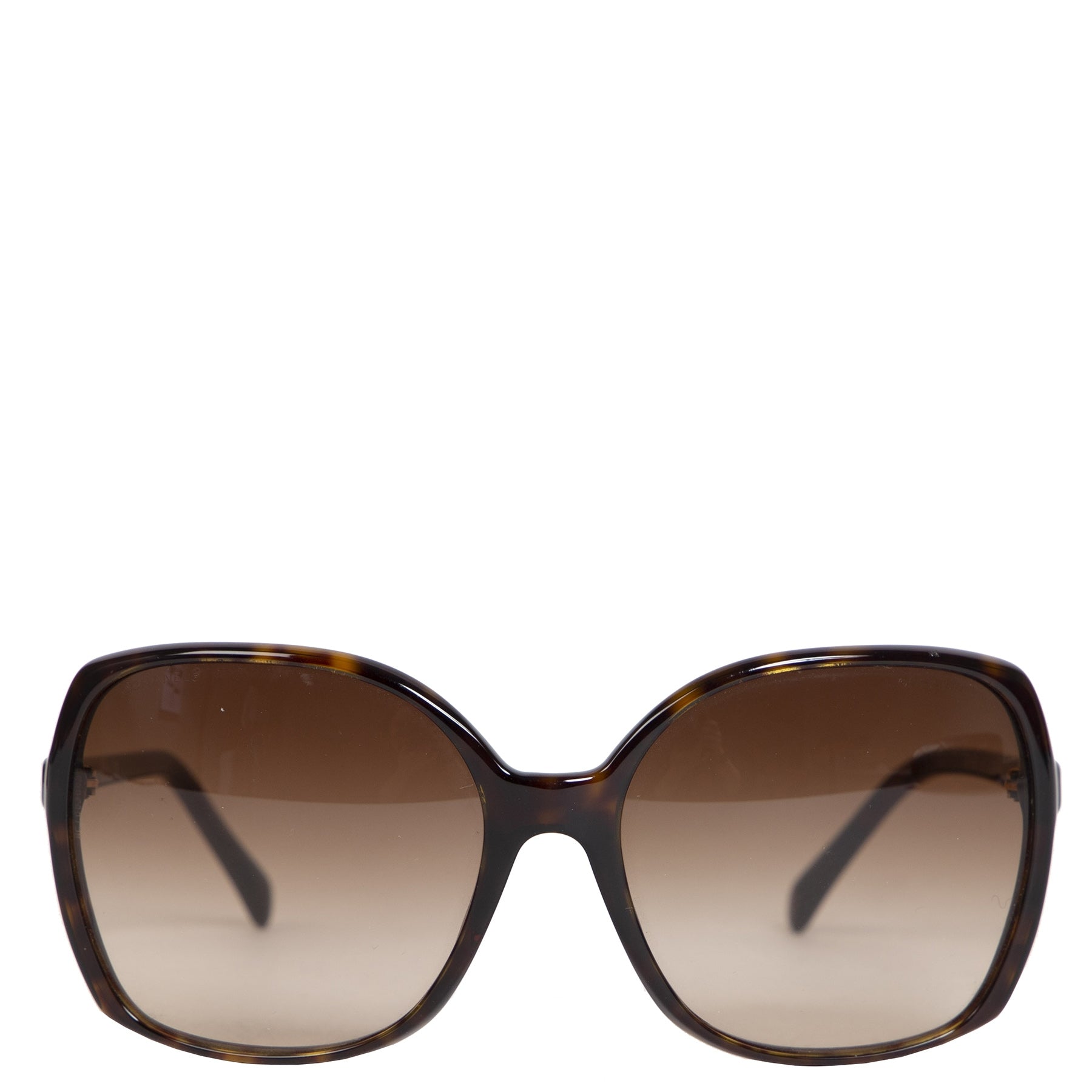 Authentieke Tweedehands Chanel Tortoise Acetate CC Sunglasses juiste prijs veilig online shoppen luxe merken webshop winkelen Antwerpen België mode fashion