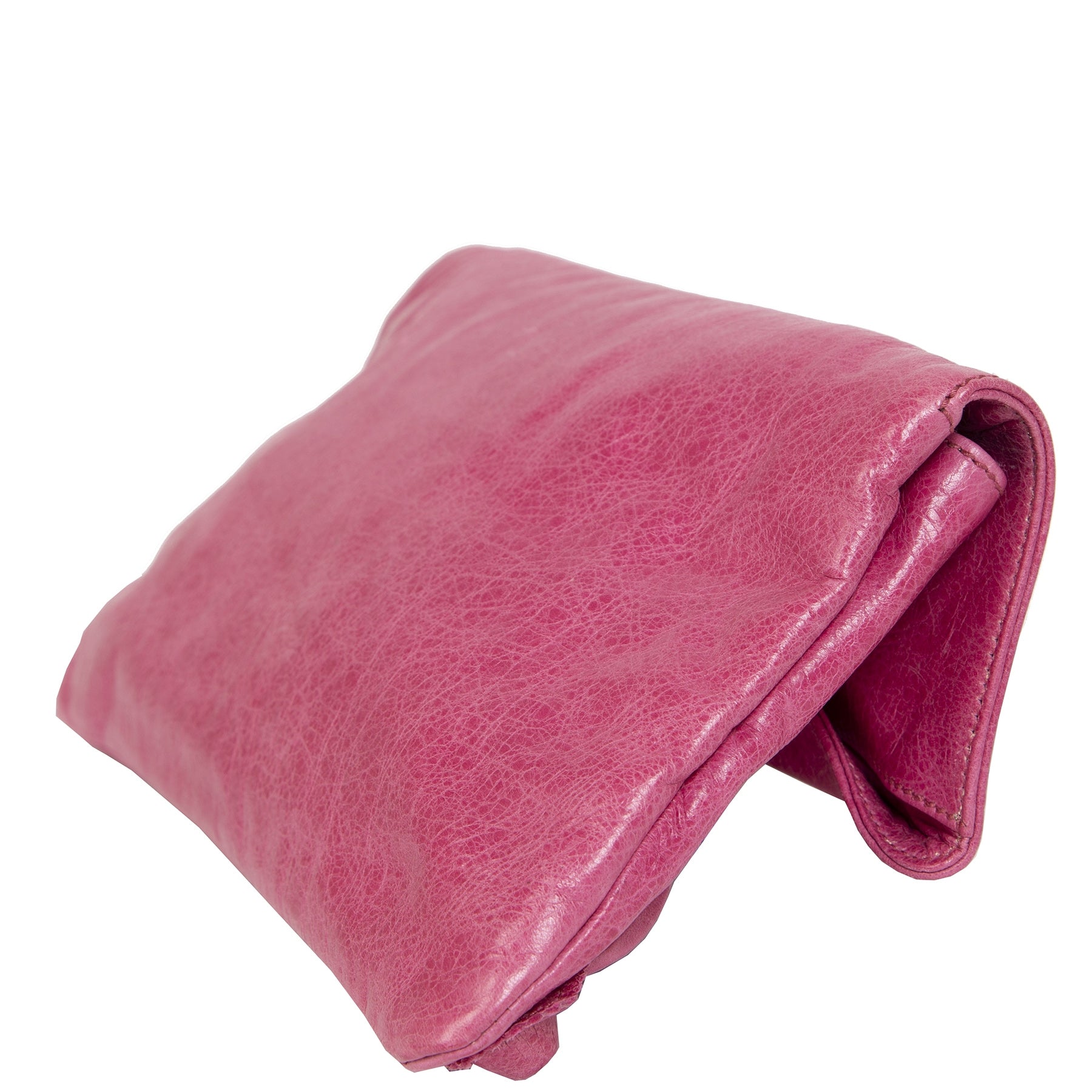 Pochette enveloppe Balenciaga fuchsia brogue