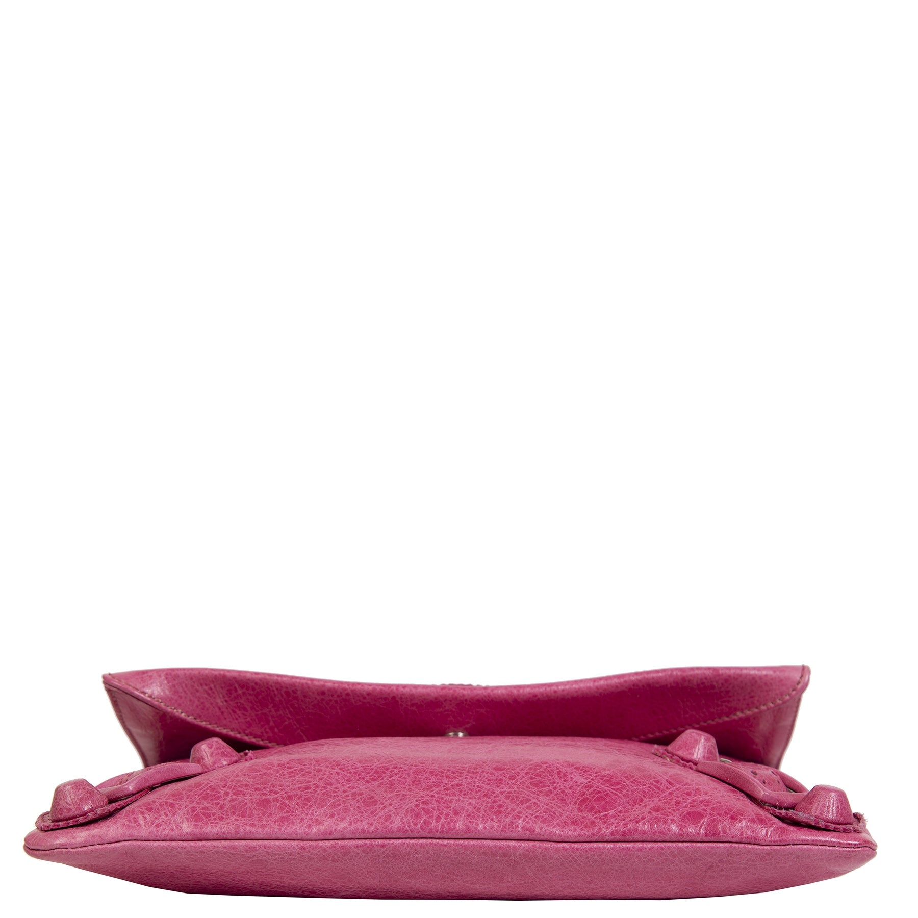 Pochette enveloppe Balenciaga fuchsia brogue