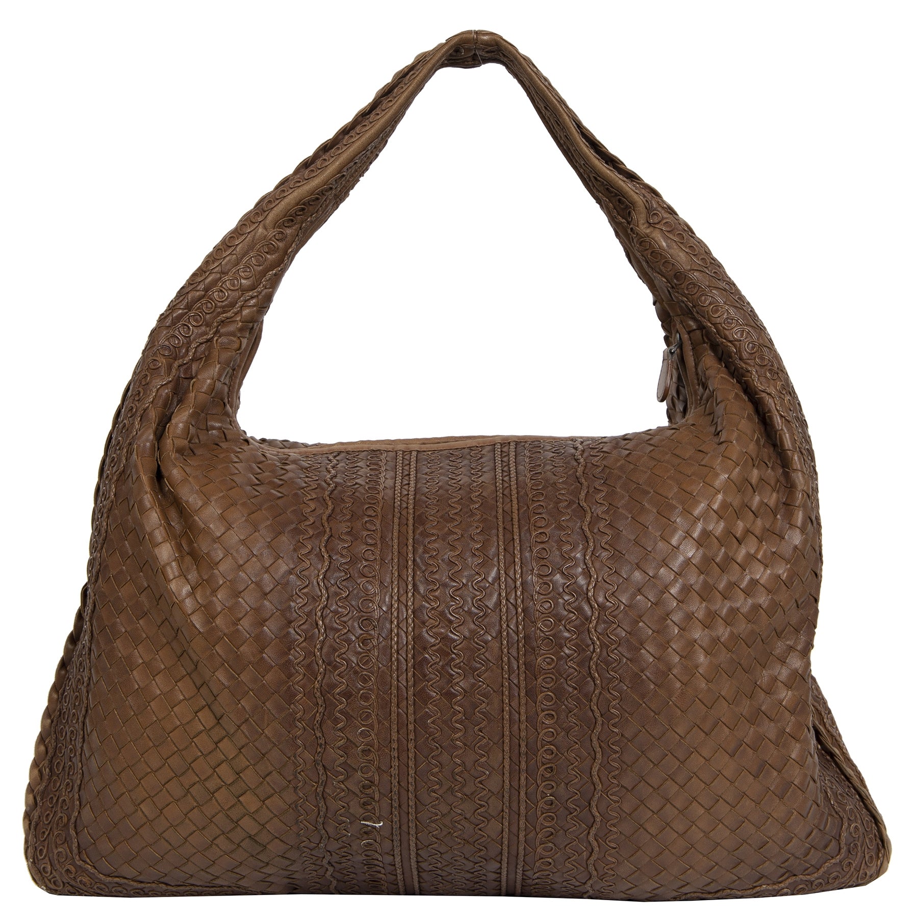 Bottega Veneta Bruine Nappa Intrecciato Hobo Tas