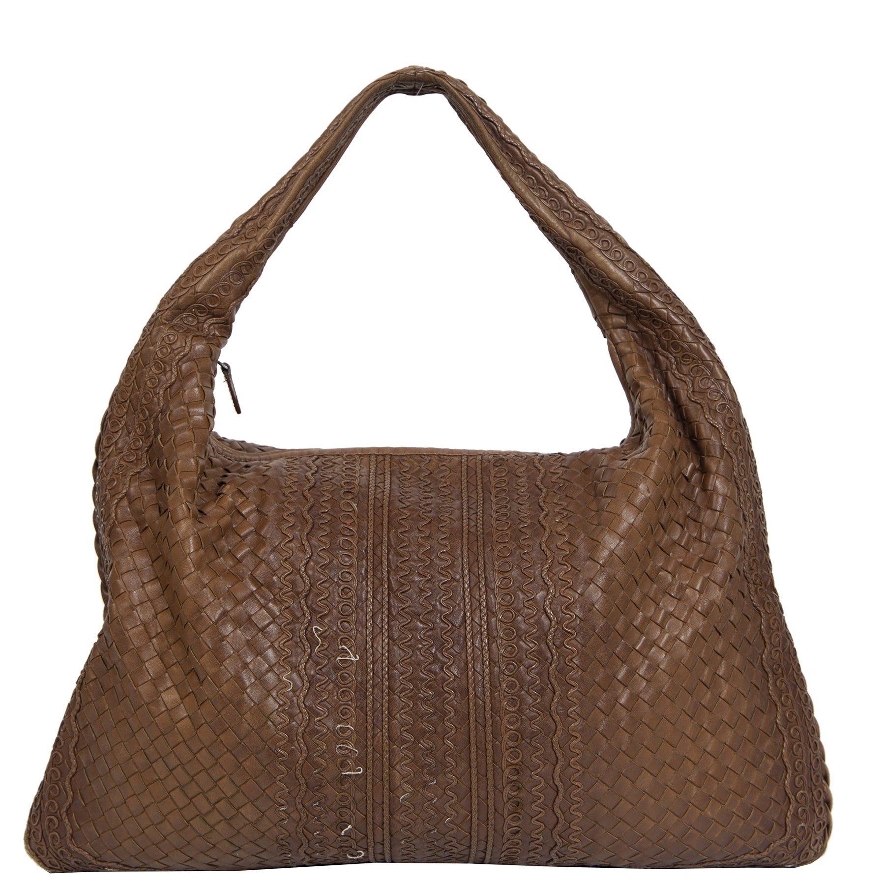 Bottega Veneta Bruine Nappa Intrecciato Hobo Tas