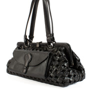 Buy and sell your preloved and brand new designer Bottega Veneta Black Woven Leather Bag