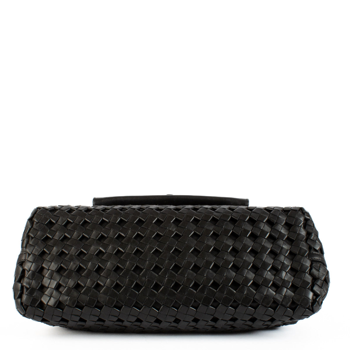 Bottega Veneta Limited Edition Zwart Geweven Leren Tas
