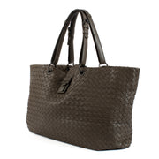 Bottega Veneta Grey Intrecciato Leather Bag aan de beste prijs bij Labellov tweedehands luxe in Antwerpen en Knokke