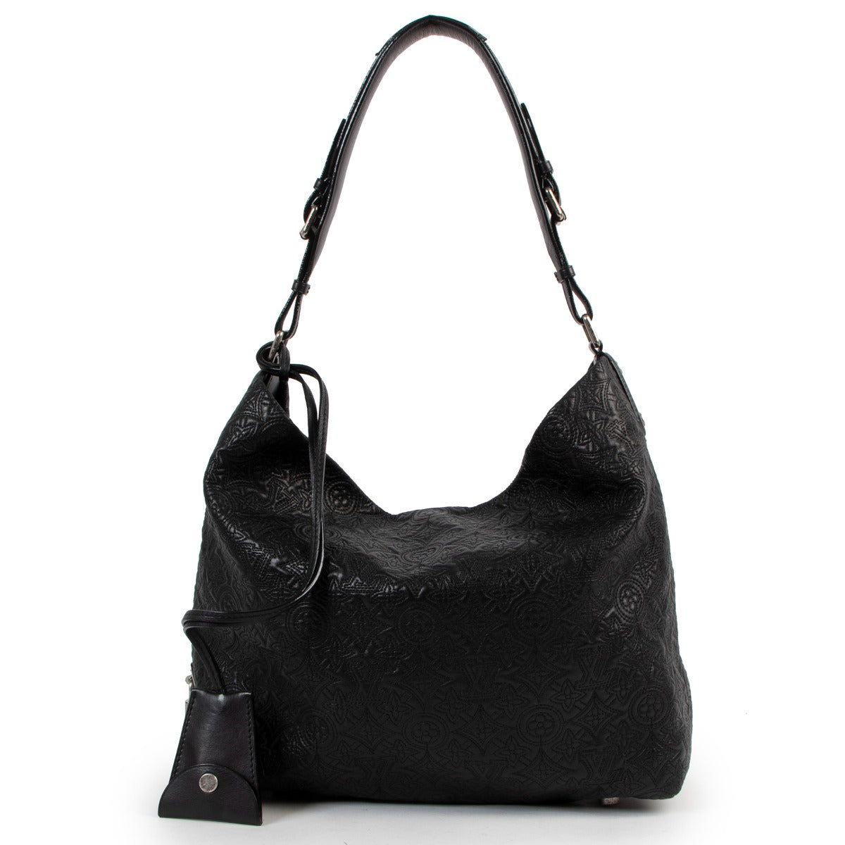 Buy an authentic second hand Louis Vuitton Black Leather Antheia Hobo Bag in very good condition at Labellov.