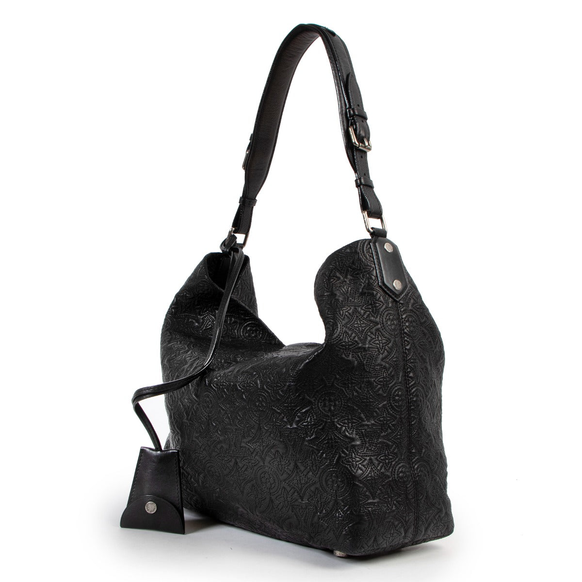 Buy an authentic second hand Louis Vuitton Black Leather Antheia Hobo Bag in very good condition at Labellov.