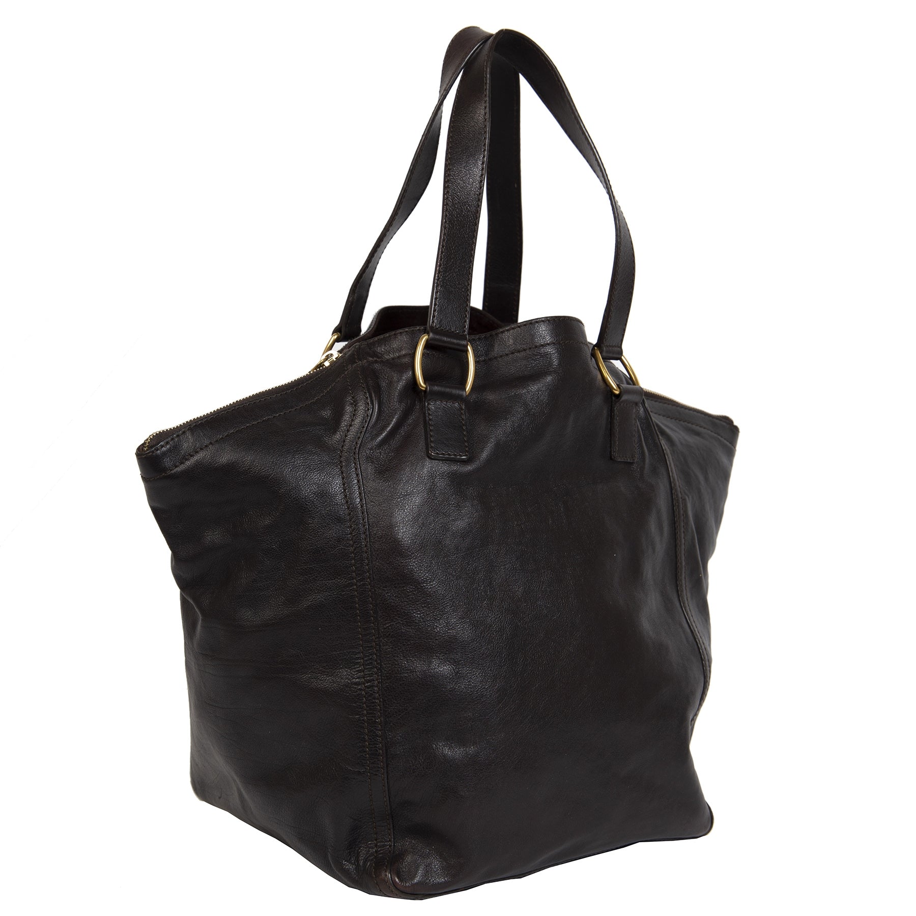 Sac à bandoulière Downtown marron Yves Saint Laurent