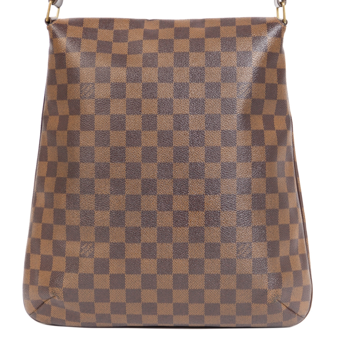 Authentieke Tweedehands Louis Vuitton Damier Ebene Musette Salsa Bag juiste prijs veilig online shoppen luxe merken webshop winkelen Antwerpen België mode fashion