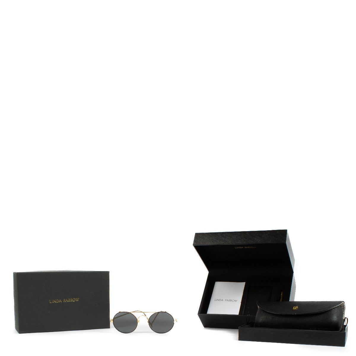 shop 100% authentic second hand Linda Farrow Gold 430 Glasses on Labellov.com
