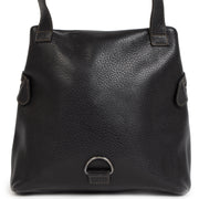 Authentieke Tweedehands Deux de Delvaux Black 2-in-1 Bag juiste prijs veilig online shoppen luxe merken webshop winkelen Antwerpen België mode fashion