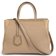Fendi 2Jours Vitello Elite 'Make-Up' Beige Shoulder Bag