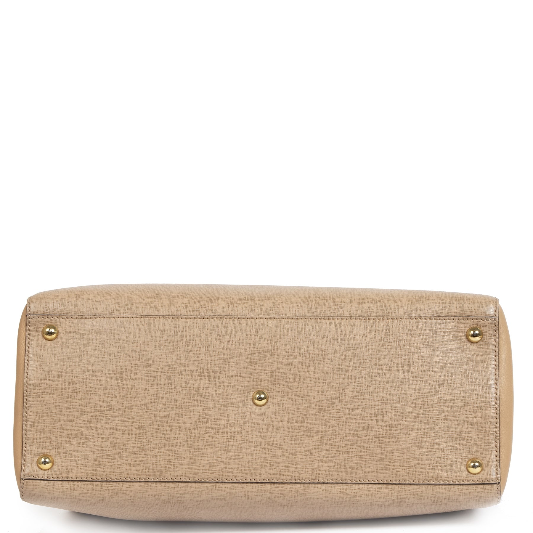 Fendi 2Jours Vitello Elite 'Make-Up' Beige Shoulder Bag