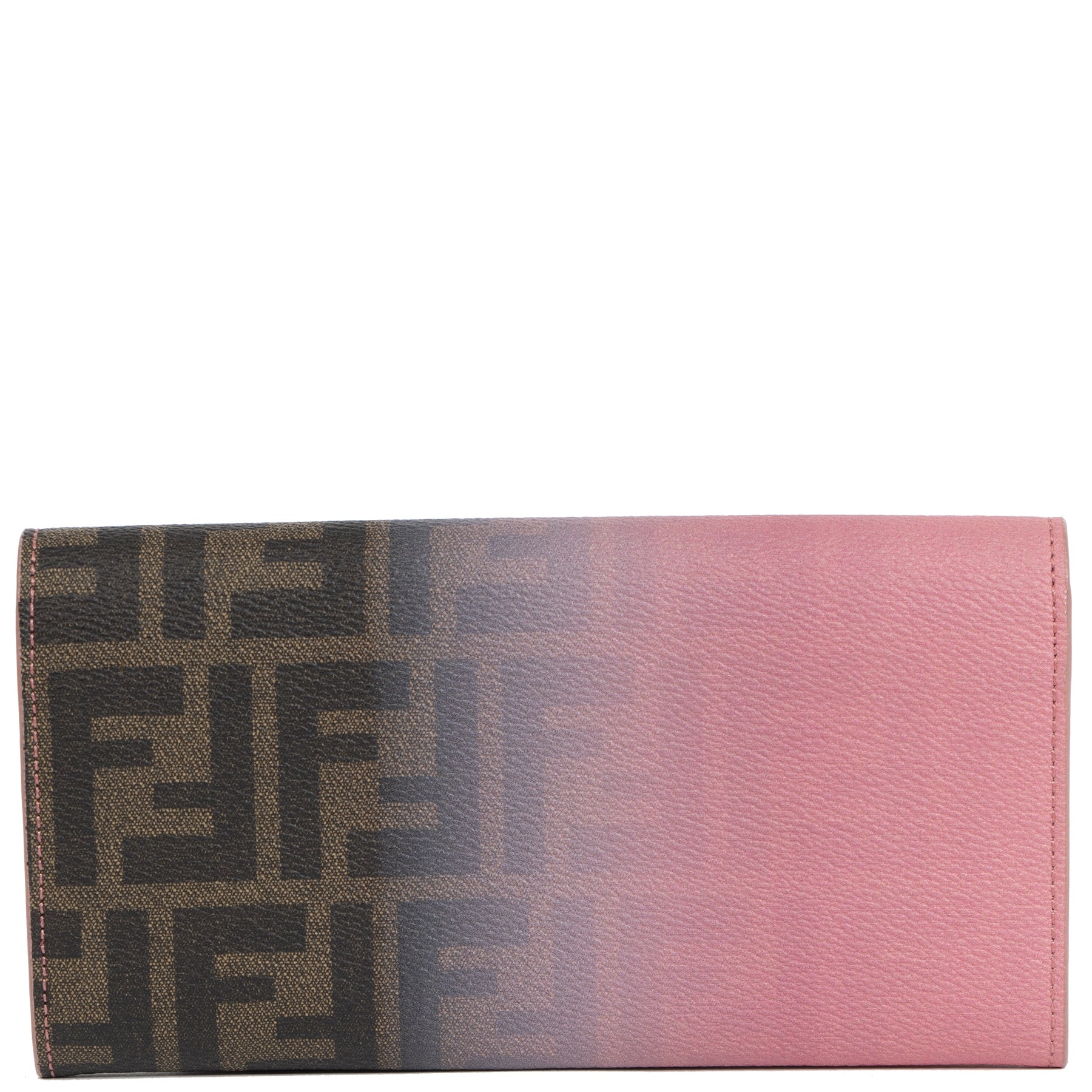 Fendi Pink Obre Zucca Pattern Wallet