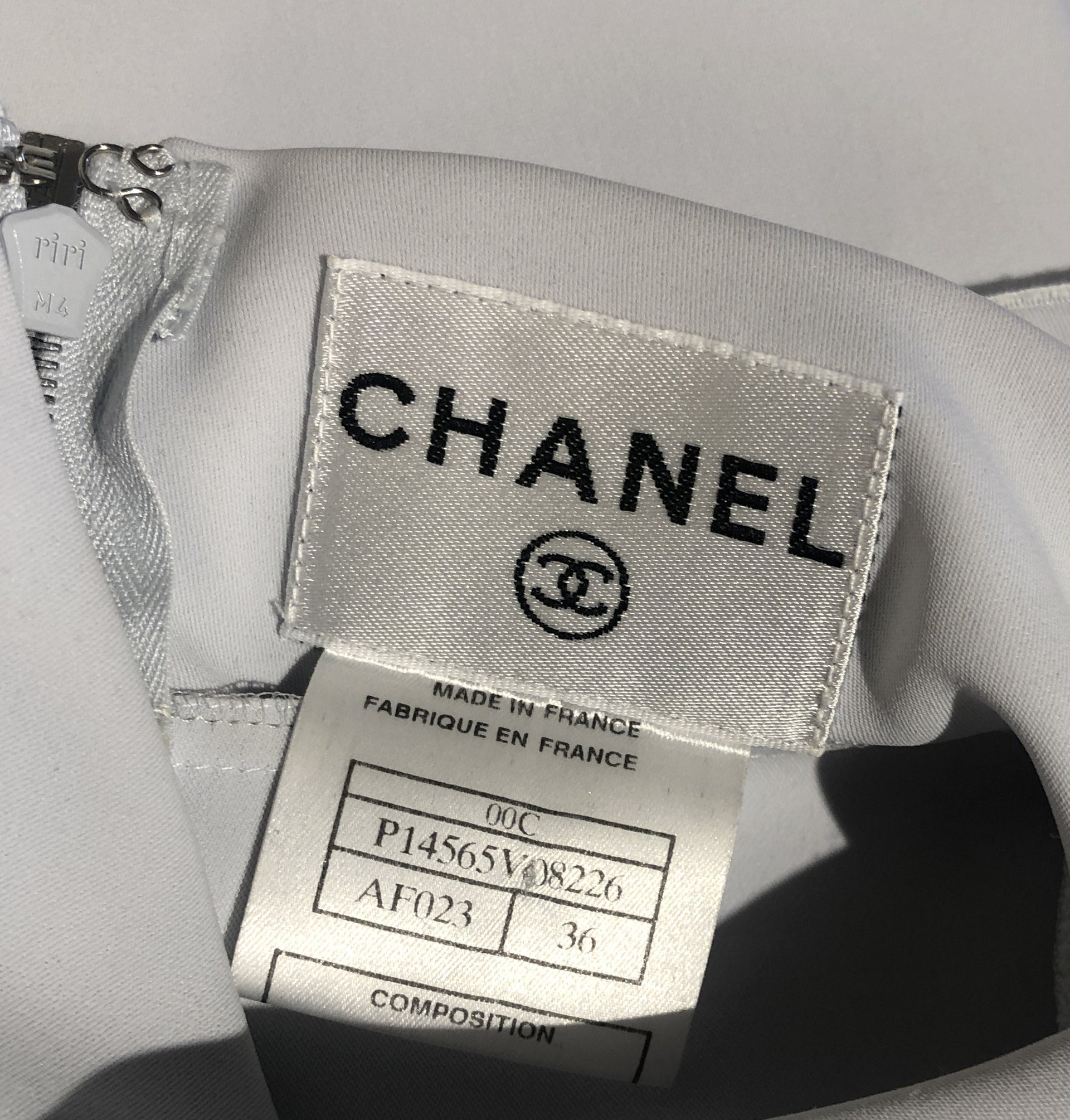 Chanel Baby Blue Roll Neck Blouse