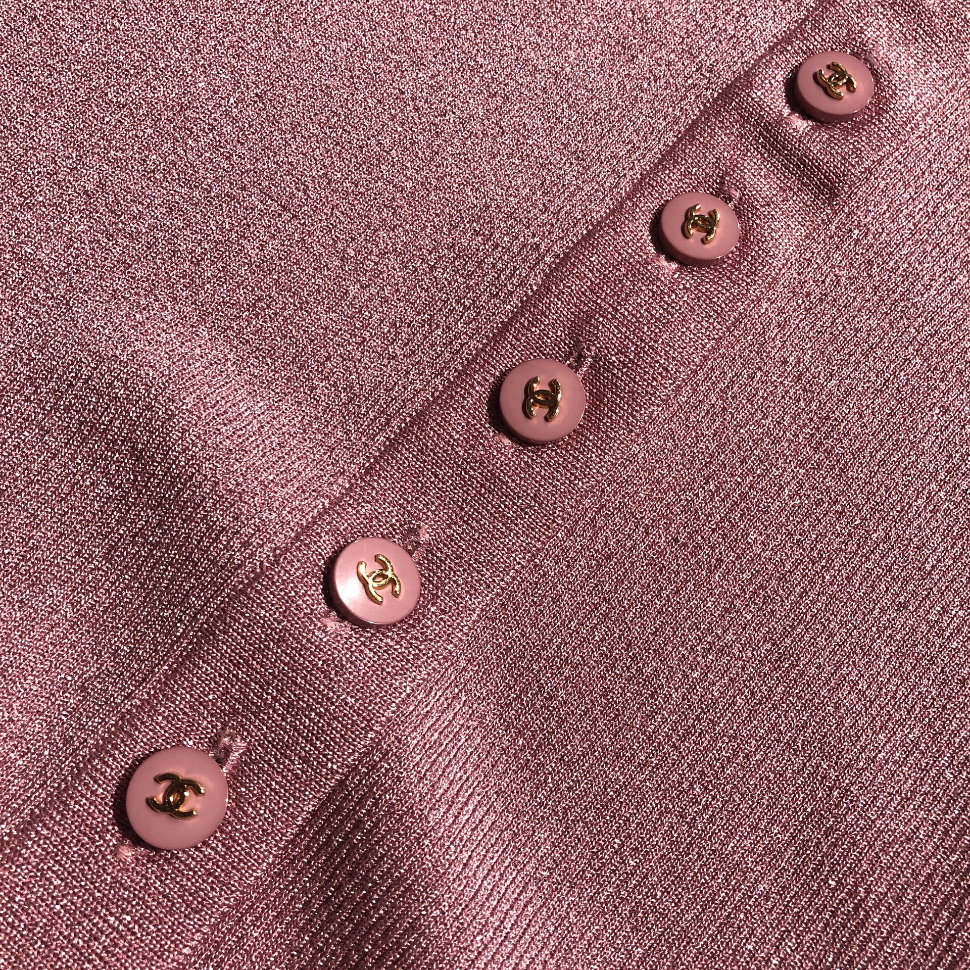 We buy and sell your authentic Chanel Pink Ribbed Maxi Dress