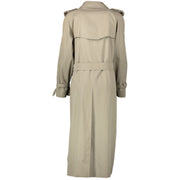 Authentieke Tweedehands Burberry Beige Trench Coat - Size UK12 juiste prijs veilig online shoppen luxe merken webshop winkelen Antwerpen België mode fashion