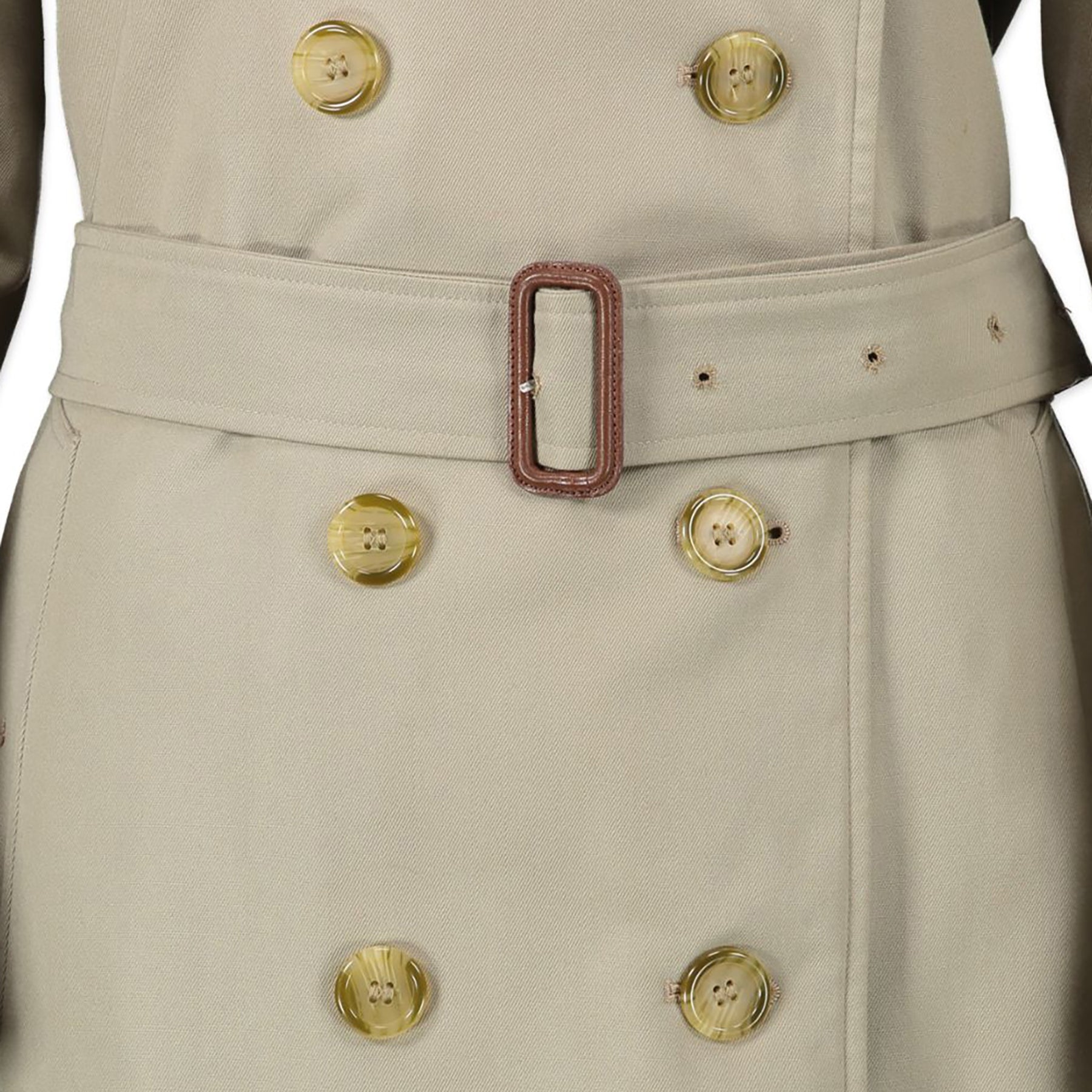 Authentieke Tweedehands Burberry Beige Trench Coat - Size UK12 juiste prijs veilig online shoppen luxe merken webshop winkelen Antwerpen België mode fashion