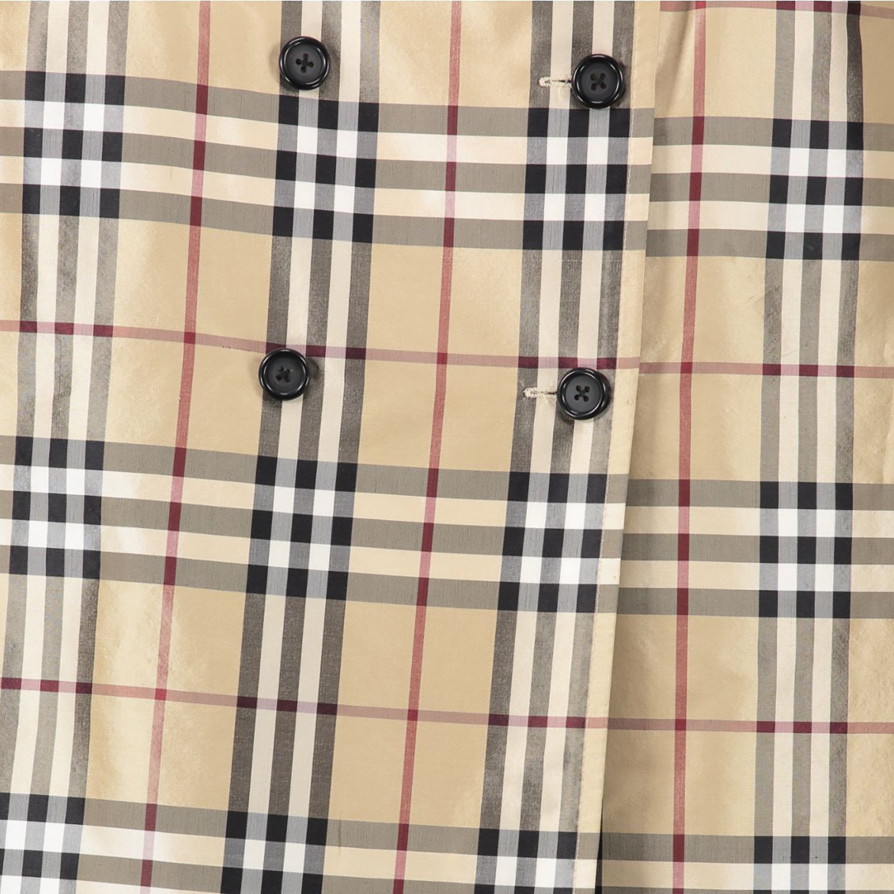 Authentieke Tweedehands Burberry Beige Nova Check Skirt - Size UK 10 juiste prijs veilig online shoppen luxe merken webshop winkelen Antwerpen België mode fashion