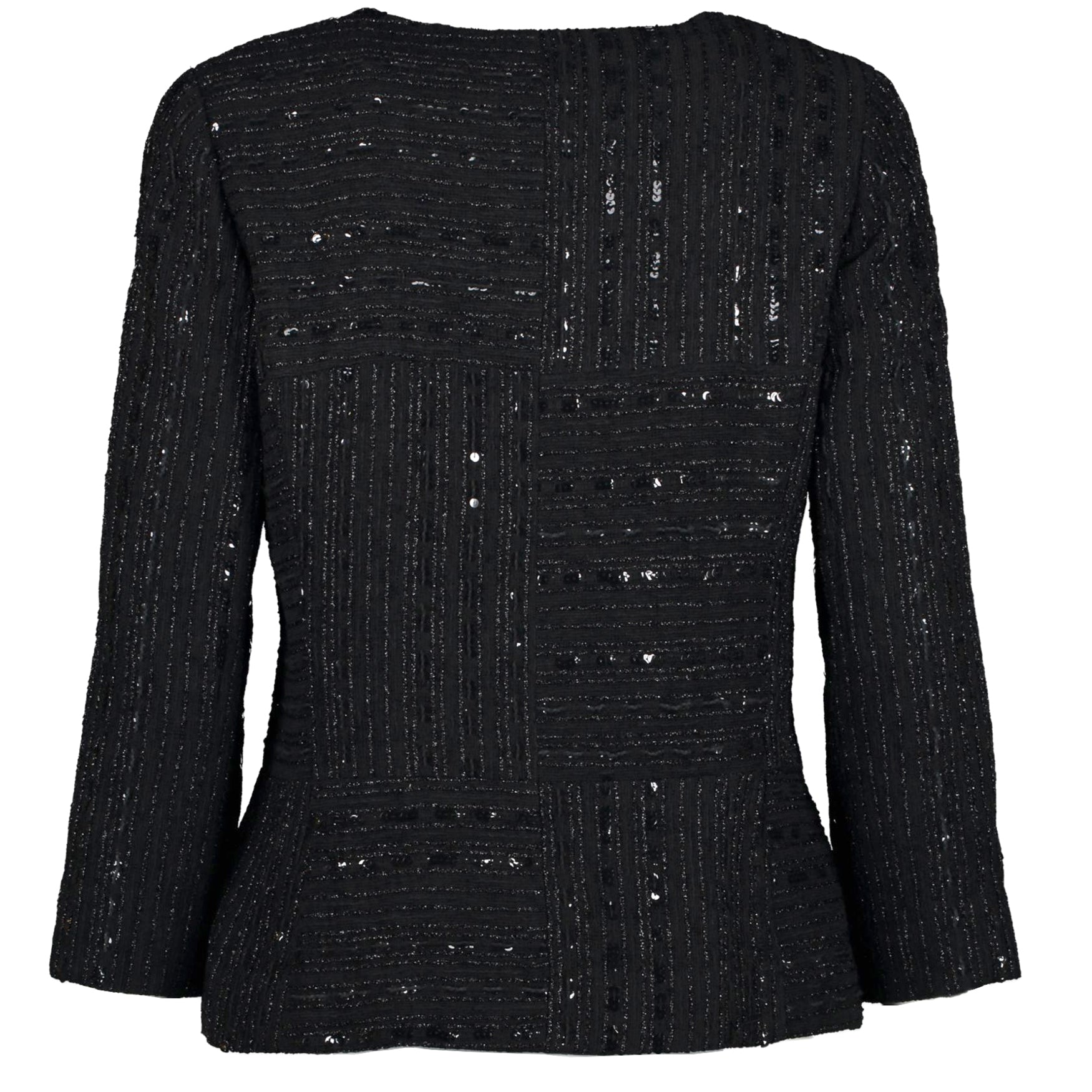 We buy and sell your authentic designer Chanel Black Sequin and Nylon Jacket for the best price