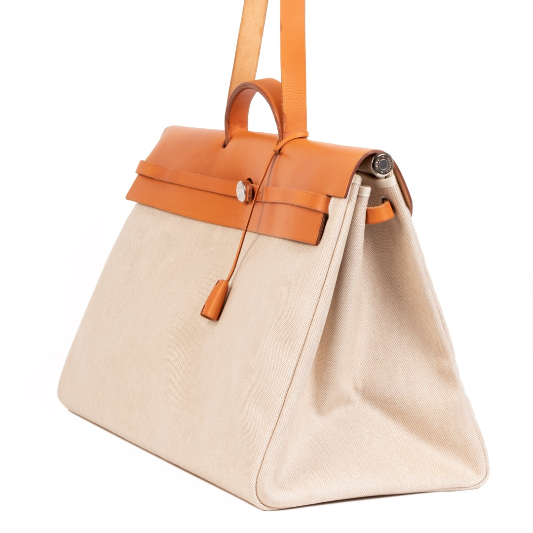 Hermès Large Toile Herbag kopen en verkopen aan de beste prijs bij Labelov