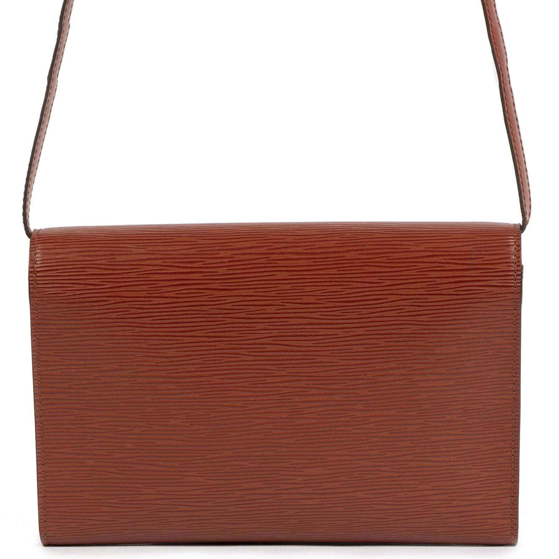 Authentieke Tweedehands Louis Vuitton Red Epi Leather Shoulder Bag juiste prijs veilig online shoppen luxe merken webshop winkelen Antwerpen België mode fashion