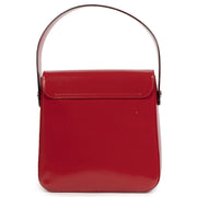 Authentieke Tweedehands Salvatore Ferragamo Red Leather Top Handle Bag juiste prijs veilig online shoppen luxe merken webshop winkelen Antwerpen België mode fashion
