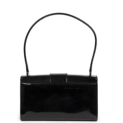 Authentieke Tweedehands Salvatore Ferragamo Black Patent Leather Bag juiste prijs veilig online shoppen luxe merken webshop winkelen Antwerpen België mode fashion