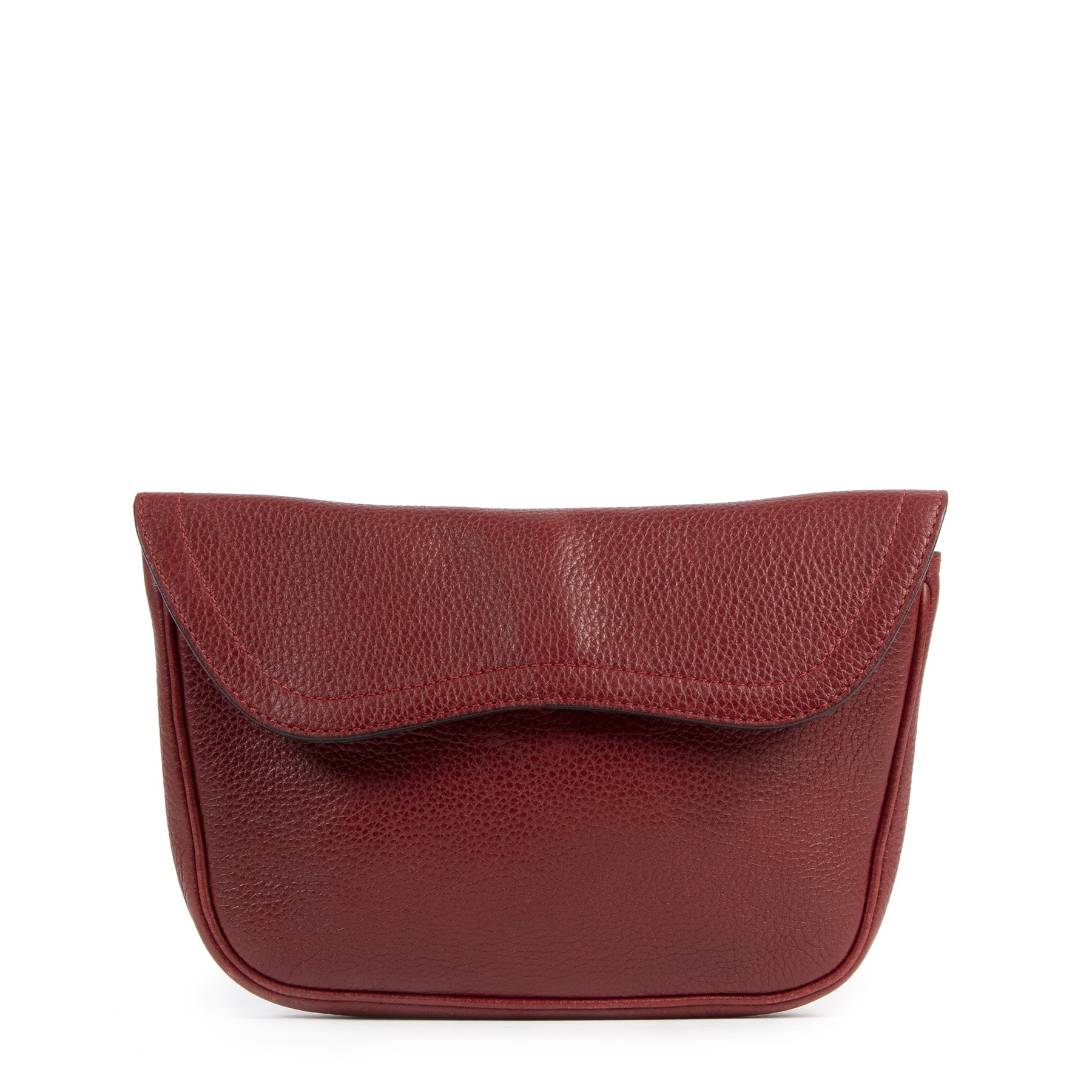 Authentic secondhand Delvaux Red Leather Crossbody Bag designer bags luxury vintage webshop fashion safe secure online shopping