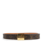 Authentic secondhand Louis Vuitton Monogram Gold Buckle Belt - Size 80 designer bags luxury vintage webshop fashion safe secure online shopping