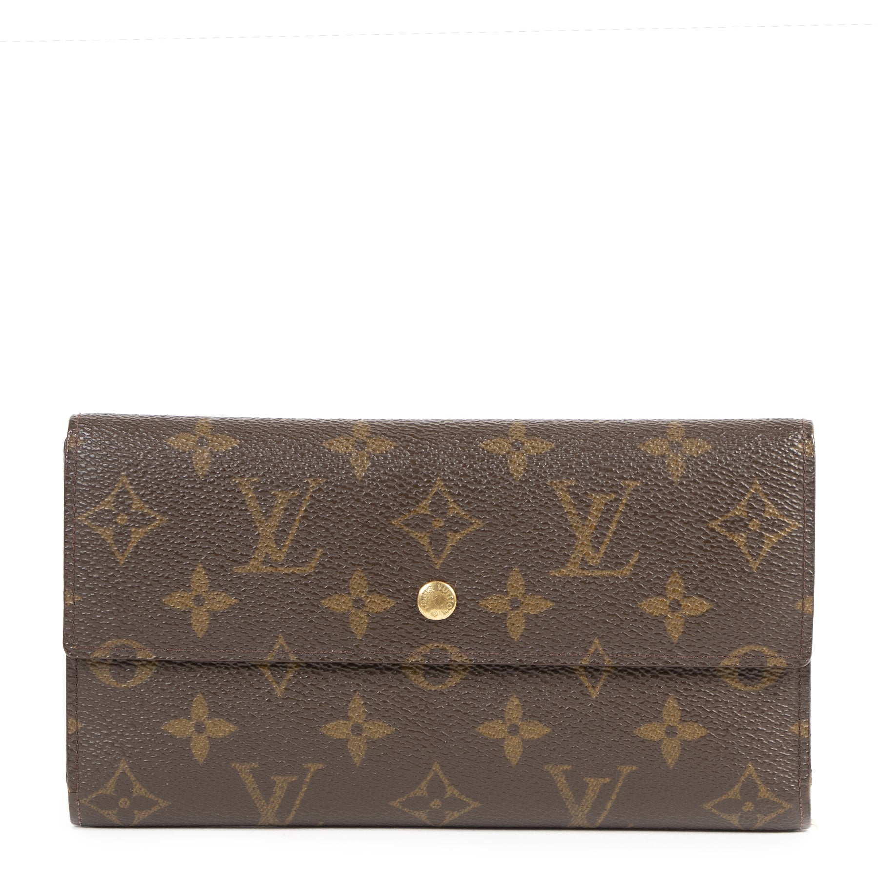 Koop authentieke tweedehands Louis Vuitton Monogram Sarah Wallet aan de juiste prijs online in alle veiligheid bij LabelLOV Antwerpen België