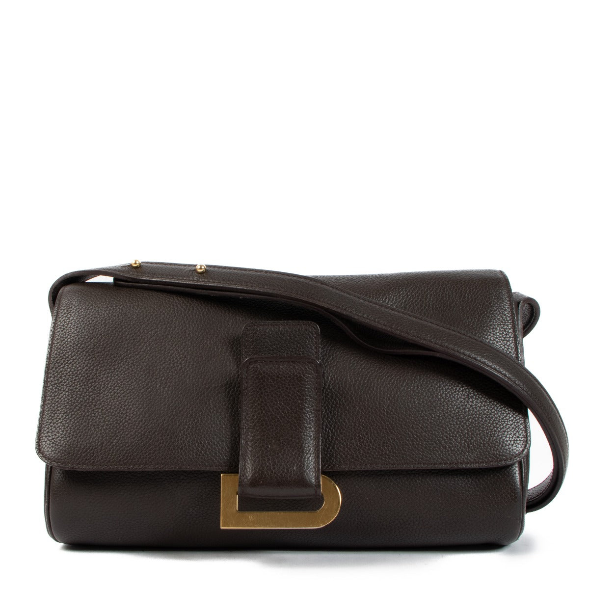 Delvaux Brown Passerelle Shoulder Bag