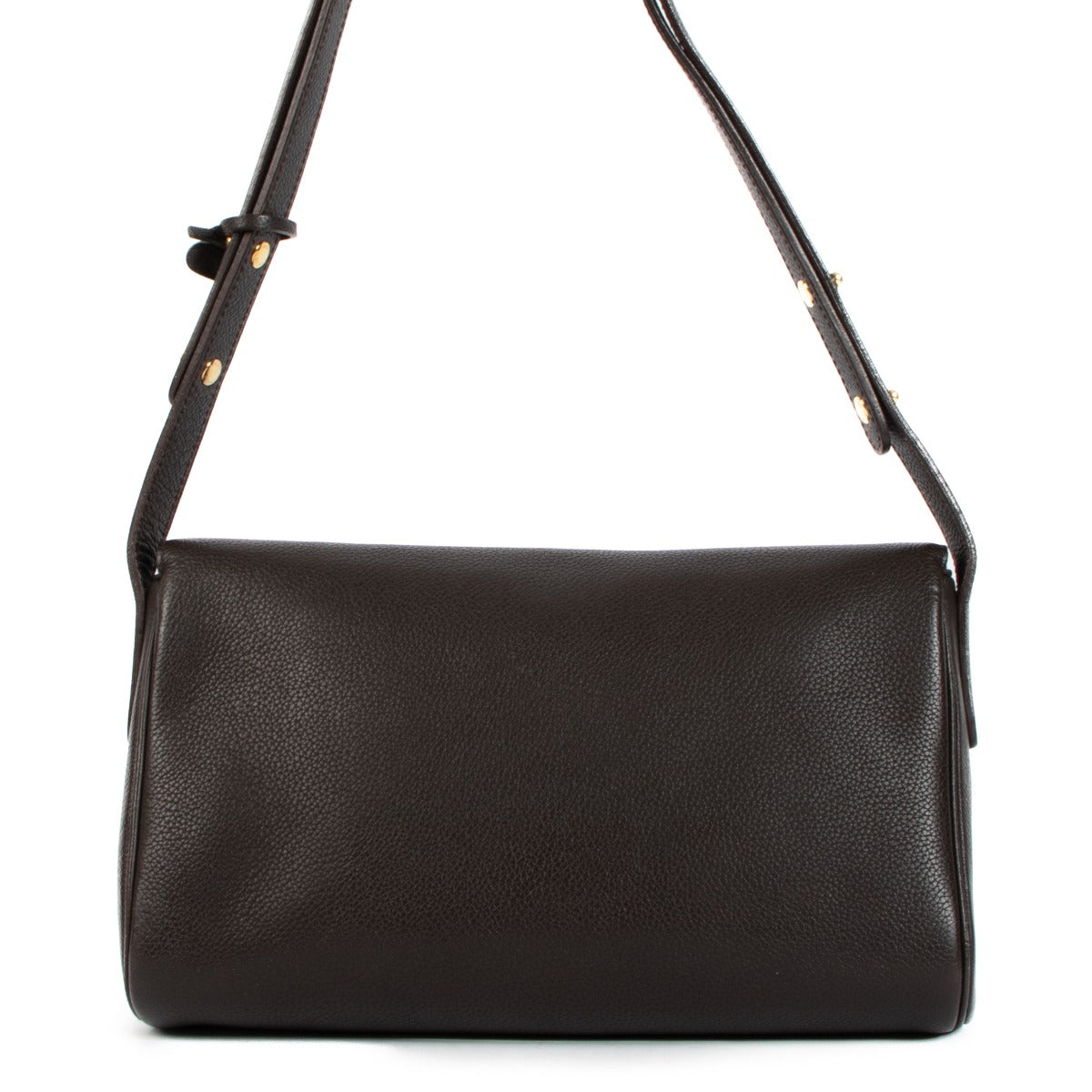 Delvaux Bruine Passerelle Schoudertas