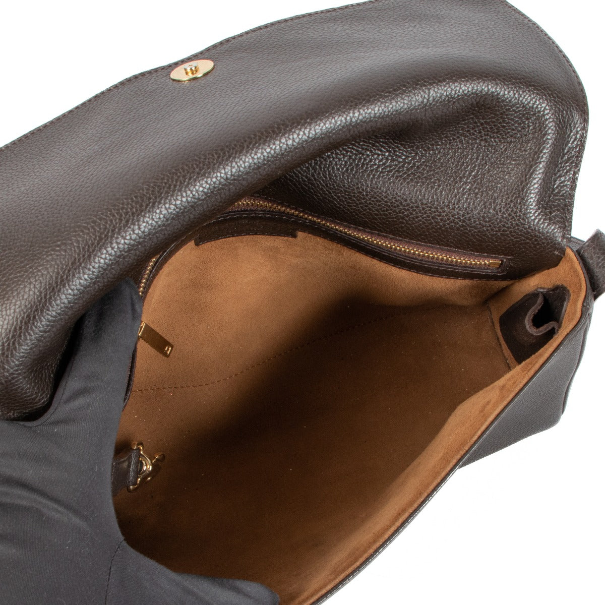 Delvaux Bruine Passerelle Schoudertas