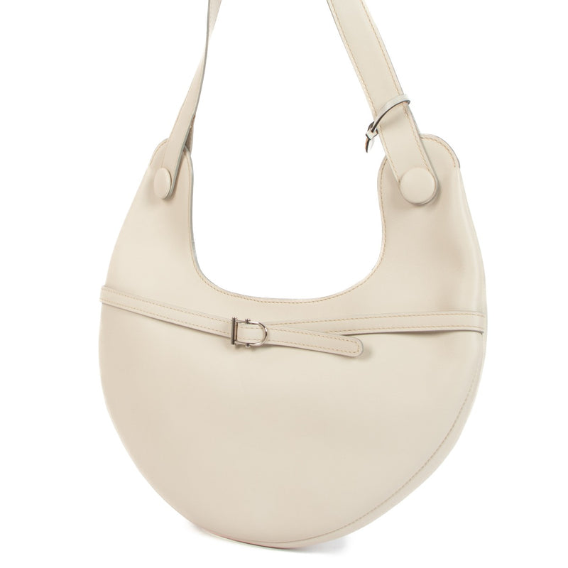 Delvaux Cream Railway Shoulder Bag