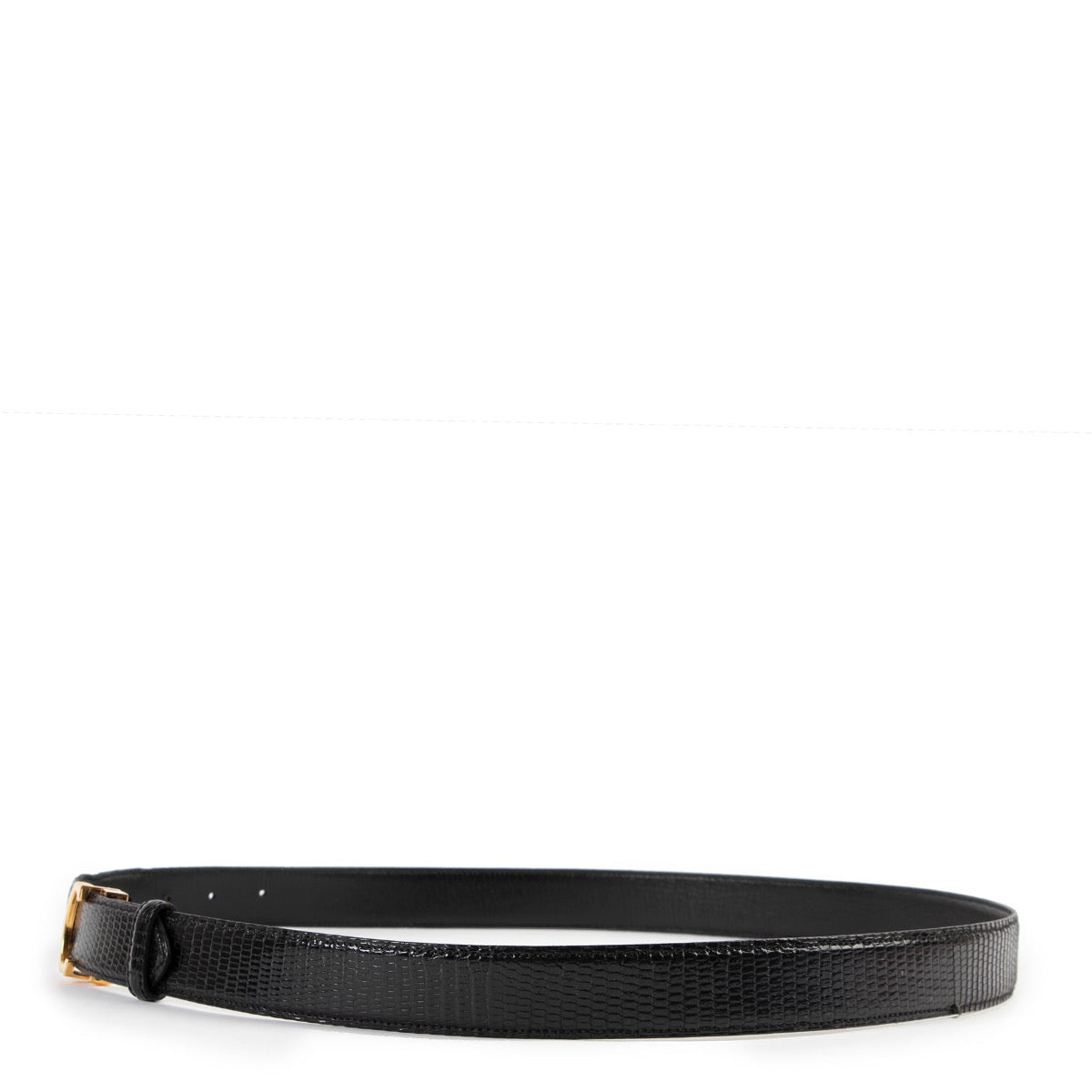 Shop safe online at Labellov in Antwerp this 100% authentic second hand Cartier Black Leather Belt