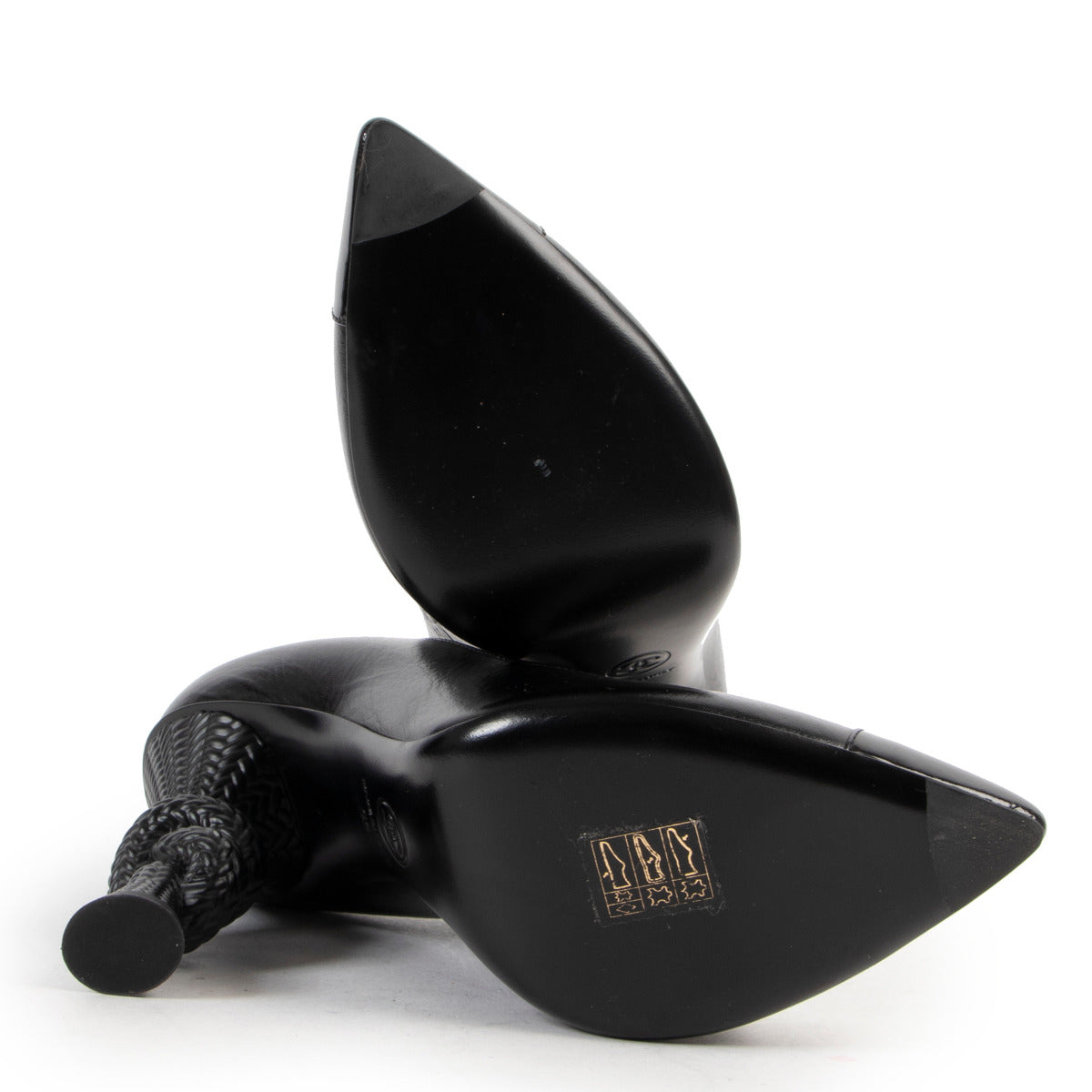 Chanel Black Knot Detail Pumps - size 38
