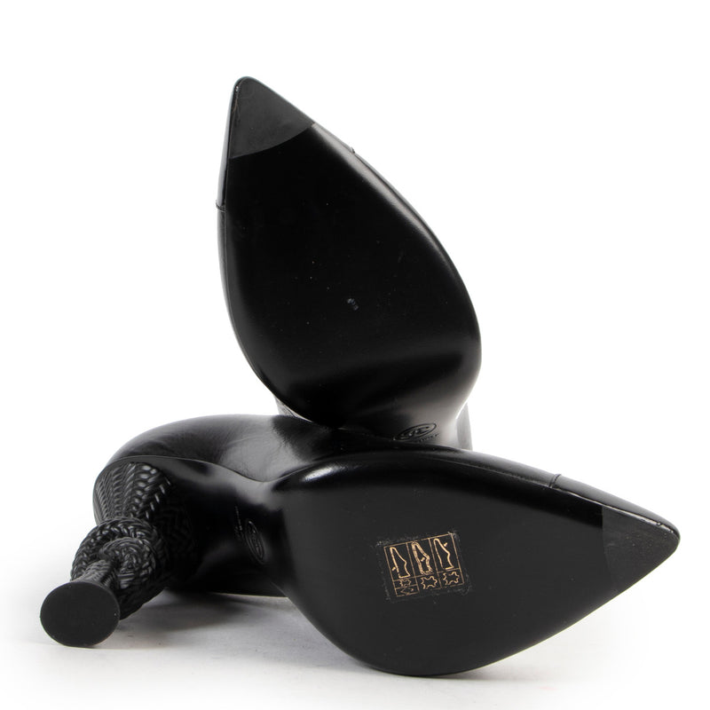 Chanel Black Knot Detail Pumps - size 38