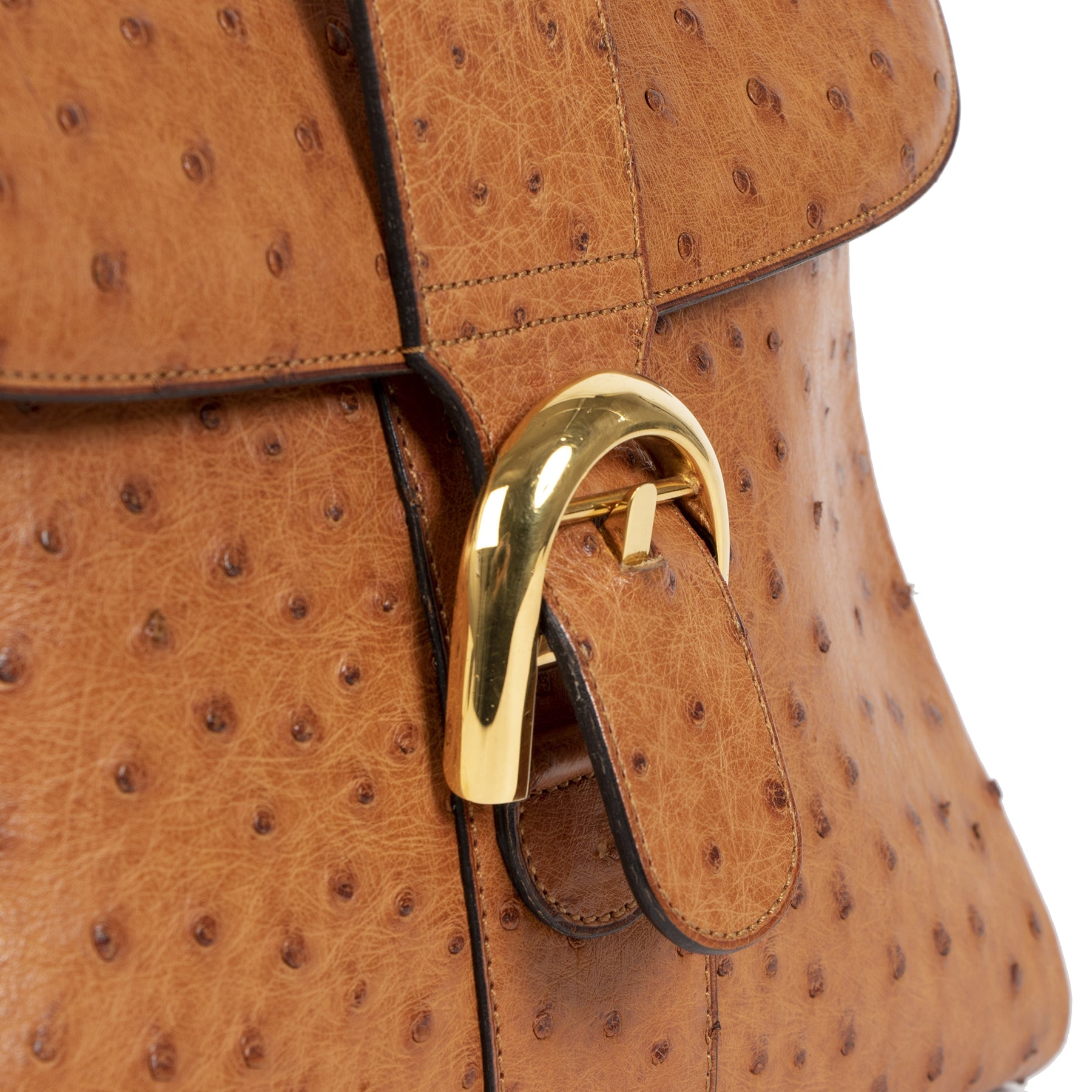 Authentic secondhand Delvaux Brillant MM Ostrich Bag buy Delvaux Brillant designer bags designer luxury vintage webshop fashion worldwide shipping safe secure online shopping Antwerp
